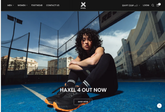 Haxel storefront as displayed at audit date
