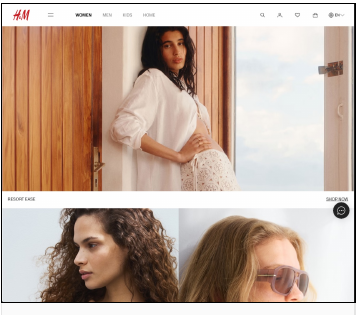 H&M Egypt storefront as displayed at audit date