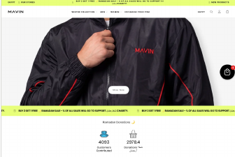 Mavin storefront as displayed at audit date